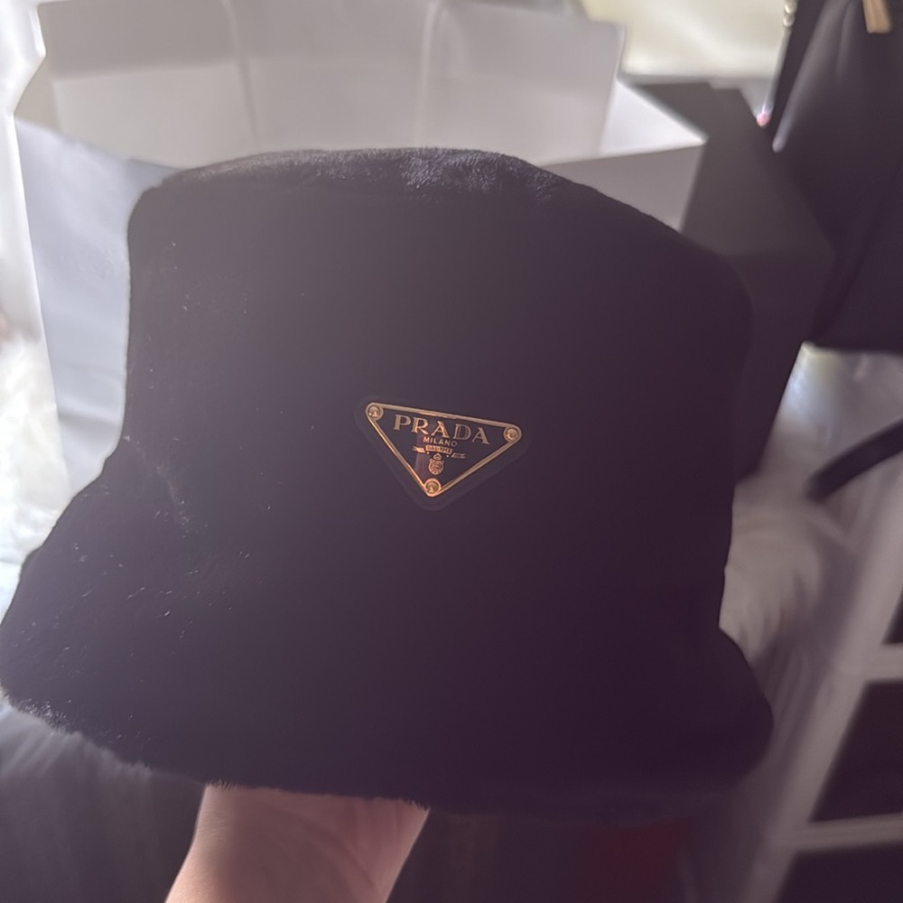 Prada Black Bucket Hat - Picture 7 of 9